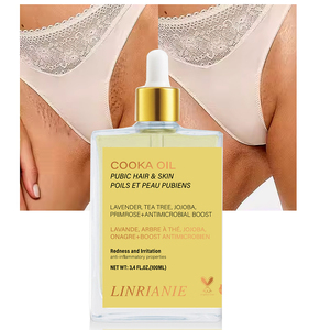 Huile de COOKA Huile après-rasage fraise vanille pour <span class=keywords><strong>femme</strong></span> Huile de rasage douce pour peau lisse Prévient le dessèchement des poils incarnés - Product Image 1