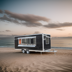 Camion de nourriture mobile Shimao oriental entièrement équipé Nouvelle remorque de pizza de BBQ pour le restaurant fabriquée en Chine avec le matériel de maïs - Product Image 1