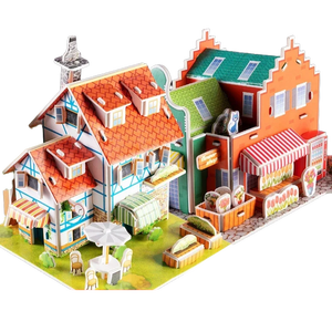 Rompecabezas de papel 3D, modelo de rompecabezas seguro, bloques de construcción educativos de dibujos animados para niños, juguetes para el desarrollo de la primera infancia - Product Image 1