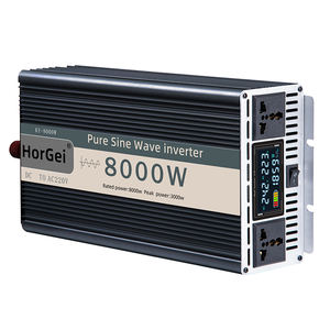 Onduleur à onde sinusoïdale pure <span class=keywords><strong>3000W</strong></span> avec écran LCD à refroidissement silencieux <span class=keywords><strong>Convertisseur</strong></span> 12V/24V 110V/220V pour moteur pour usage solaire à la maison et voiture - Product Image 1