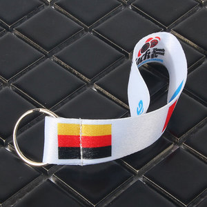 Оптовая продажа, рекламный шнурок с коротким ручным ремешком с подогревом и кольцом для ключей - Product Image 2