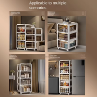 Armoires de rangement en plastique multifonctionnelles modernes pour salles de bain, cuisines et chambres à coucher pour ranger les bouteilles d'assaisonnement et les épices
