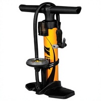 Pompe à pied JOHORSE en acier allié durable pour vélo, avec tête de valve intelligente 17/24 pouces, manomètre 160 psi, réversible automatiquement Presta Schrader