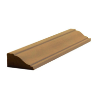 Moulures décoratives en bois de Paulownia brut, écologiques, pour artisans, 7/8"x7/16", pour murs et meubles, directement de l'usine