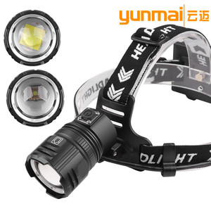 Linterna Frontal Láser Blanca de 30W, XHP70, Recargable, con Zoom, Carga USB Tipo C, para Uso en Exteriores - Product Image 2