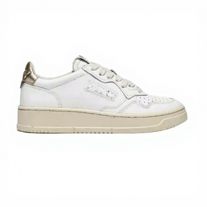 Zapatos Casuales de Mujer con Parte Superior de PU, Estilo Bajo, con Cordones Blancos, Vulcanizados, con Entresuela de EVA y Cuero Genuino - Product Image 1