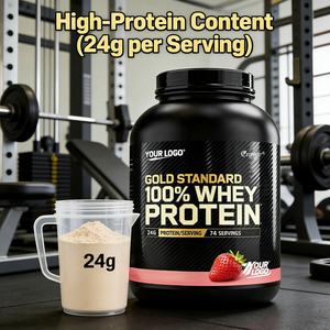 OEM/ODM Nutrição Esportiva Gold Standard 100% Whey <span class=keywords><strong>Protein</strong></span> em Pó, Suporte de Alta Proteína para Saúde Muscular e Recuperação Muscular com BCAA - Product Image 6