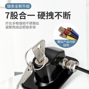 Verrou de sécurité pour fenêtre Zhan Hanlai Weishi LWS-695A en alliage d'acier noir, anti-enfants, pour portes coulissantes et fenêtres à battants - Product Image 5