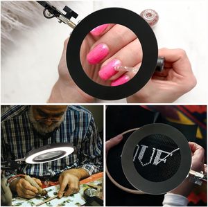 Lámpara de Trabajo con Lupa 58x para Reparación y Soldadura, Lámpara LED de Protección Ocular para Cejas, Uñas, Manicura, <span class=keywords><strong>Estudio</strong></span>, Lectura, con USB - Product Image 2