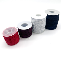 Fil élastique torsadé rond perlé de 1,2 mm, haute élasticité, résistant à l'usure, 100 % polyester, pour vêtements