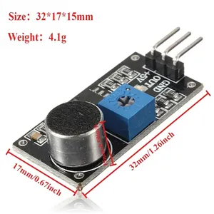 Module de capteur sonore, amplificateur de microphone de détection vocale, kit DIY 3 broches pour Arduino ESP32, interrupteur de commande sonore pour maison intelligente - Product Image 5