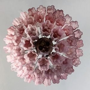 <span class=keywords><strong>Lampadario</strong></span> romantico in tubo di vetro <span class=keywords><strong>rosa</strong></span> alabastro in stile occidentale lampadari a sospensione fatti a mano in ristorante - Product Image 3