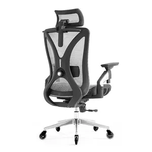 Kostenlose Probe Neues modernes Design Executive Ergonomischer Netz stuhl Bürostuhl mit hoher Rückenlehne Drehbare Liegestühle für Manager