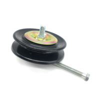 Tensioner Sabuk AC Excavator untuk SH55 SH60 SH100 SH120 SH200 SH220 Roda Penyetel Pulley Sabuk