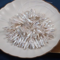 Perles d'eau douce baroques Biwa blanches, à fort lustre, de forme irrégulière, perles en vrac pour la fabrication de bijoux, collier, boucles d'oreilles DIY