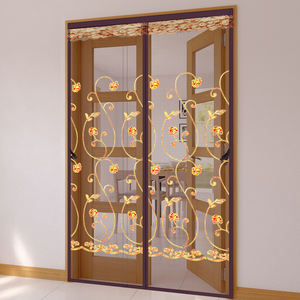 ม่านประตูแม่เหล็กแบบไม่ต้องเจาะรู ลายปักสไตล์จีน สำหรับกั้นห้องและกันฝุ่น - Product Image 4