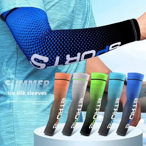 Masque manchette anti-UV en soie glacée pour homme, idéal pour la conduite et le cyclisme, style européen et américain, en nylon/cachemire - Product Image 1