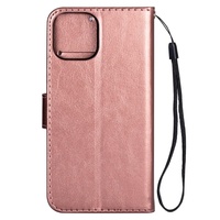 Casing Ponsel Kulit PU Lembut Iphone 11/11 Pro/11 Pro Max, Casing Penutup Belakang Dompet Slot Kartu Flip untuk Iphone 13/13 Pro Max/13 Mini