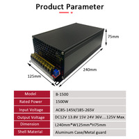 Alimentation à découpage ca à cc 0-28V 53A réglable 1500W SMPS pour 3G 4G 5G UAV Drone amplificateur de Signal chargeur de batterie