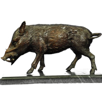 Statue de sanglier en bronze massif, très demandée, à prix avantageux