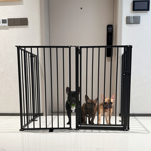 Parc <span class=keywords><strong>pour</strong></span> animaux pliable YIXIN à 6 panneaux avec porte, barrière de sécurité extensible en fer robuste <span class=keywords><strong>pour</strong></span> chiots et chats d'intérieur - Product Image 2