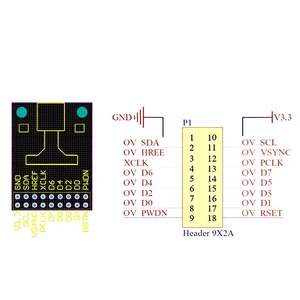 Module de caméra CMOS OV2640 2MP avec compression JPEG intégrée Compression d'image JPEG intégrée W1097 - Product Image 1