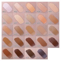 Nouveau fond de teint liquide semi-fini 24 couleurs pour peaux foncées, nourrissant, correcteur, maquillage anti-brillance pour tous types de peau