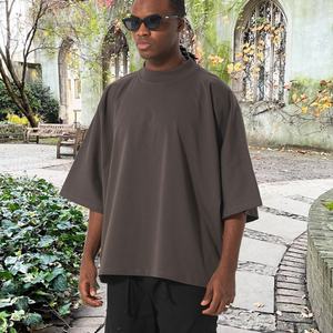 Camisetas Personalizadas Vintage de Algodón Grueso con Estampado de Espuma de Hamburguesa y Papas Fritas, Cuello Redondo, Manga Corta, para Hombre y Mujer - Product Image 5