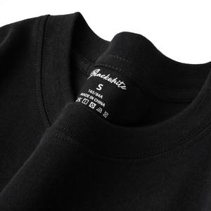 Camiseta Deportiva Negra y Blanca para Hombre, Manga Corta, 100% Algodón, Transpirable, Q140, Hecha en China - Product Image 1