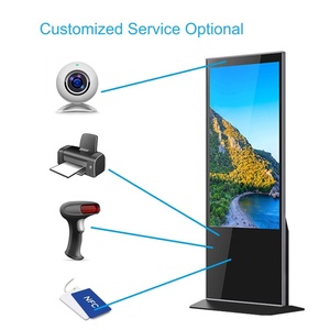 55 inch chất lượng cao đầy đủ màu sắc giá rẻ màn hình cảm ứng LCD quảng cáo Totem <span class=keywords><strong>kiosk</strong></span> xách tay kỹ thuật số biển và màn hình hiển thị - Product Image 3