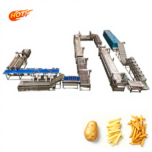 Chaîne de production de frites et de chips de pommes de terre entièrement automatique Baixin, prix usine, capacité personnalisable, en acier inoxydable, pour le traitement des légumes - Product Image 1