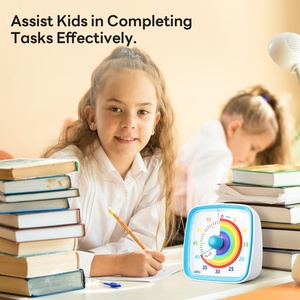 <span class=keywords><strong>Timer</strong></span> Visivo Arcobaleno da 60 Minuti con Luce Notturna Yunbaoit, <span class=keywords><strong>Timer</strong></span> Silenzioso per Gestione del Tempo per Bambini, Adulti, Cucina, Ufficio - Product Image 6