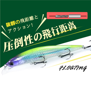 Leurre de pêche flottant en stock, 125mm 20.5g, système de transfert de poids, longue distance, hochet artificiel dur - Product Image 4