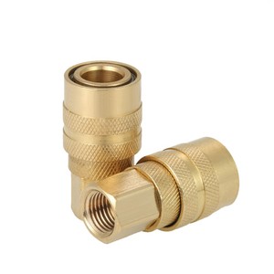 Ensemble de raccords rapides en cuivre de style américain ancien 1/4 NPT, cinq pièces, raccords pneumatiques comprenant des vannes, raccords pneumatiques - Product Image 5