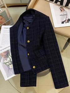 เสื้อแจ็คเก็ตสตรีทแวร์ผู้หญิง แจ็คเก็ตเบ<span class=keywords><strong>ล</strong></span>เซอร์ทรงหรูหรา ผ้าทวีดบูเคล เสื้อโค้ทสไต<span class=keywords><strong>ล</strong></span>์ค<span class=keywords><strong>ล</strong></span>าสสิก <span class=keywords><strong>ล</strong></span>ำลอง สำหรับฤดูใบไม้ร่วง สไตล์ลำลองสำหรับใส่ทำงาน เสื้อแจ็คเก็ตทวีดสุดหรู - Product Image 3