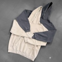 Hoodie Pria Oversize Streetwear Heavyweight dengan Logo Custom, 100% Katun French Terry, Batik Vintage, dan Cucian Asam