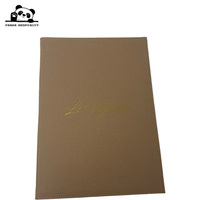 Porte-menu en cuir PU de haute qualité pour hôtels et restaurants avec couleurs/tailles personnalisées Remplacement facile des pages intérieures Prix d'usine