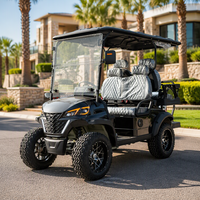 Voiturette de golf électrique 4 places de haute qualité, équipée d'une batterie lithium 72V tout-terrain, idéale pour les communautés de villas.