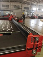 Ligne de découpe automatique de verre ALSX-CNC-2722 avec table de chargement et de déchargement, commande PLC intelligente et encodeur laser facile à utiliser