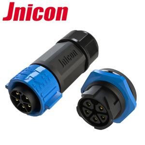 موصلات كهربائية صناعية متعددة مقاومة للماء من نوع Jnicon M25 بثلاثة أسنان للعربات الكهربائية، ذكر وأنثى، مع قفل - Product Image 6