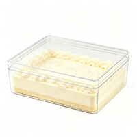 Boîte à gâteau en plastique empilable de qualité alimentaire, haute transparence, 5,51*3,94*2,28 pouces, pour plusieurs tailles – Fournisseur d'usine