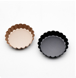 Molde <span class=keywords><strong>para</strong></span> Tartaletas y Quiches de 3, 4 y 5 Pulgadas, de Acero al Carbono, con Base Desmontable, Antiadherente y Ecológico - Product Image 3