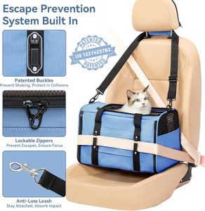 <span class=keywords><strong>Cinturón</strong></span> de Seguridad <span class=keywords><strong>para</strong></span> Mascotas (<span class=keywords><strong>Perros</strong></span> y Gatos) <span class=keywords><strong>para</strong></span> <span class=keywords><strong>Coche</strong></span>, con Anclaje Antiescape, Cierre de Seguridad, Correa Interna de Seguridad, Aprobado por Aerolíneas, <span class=keywords><strong>para</strong></span> Debajo del Asiento - Product Image 3