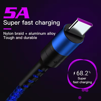 Kabel Data USB pengisian daya cepat, kabel Data USB pengisian cepat, 5V 3A, pengisi daya cepat, untuk ponsel iPhone 12/13/14 Pro Max Plus, nilon kepang