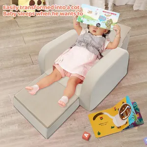 Sofá infantil moderno lavável dobrável com cadeira conversível sofá para crianças sofá dobrável