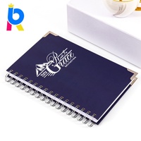 Carnet à spirale YO personnalisé haut de gamme en PU imprimé, couverture rigide, pour cadeau d'affaires, reliure YO, 180 pages à ouverture plate, logo gaufré