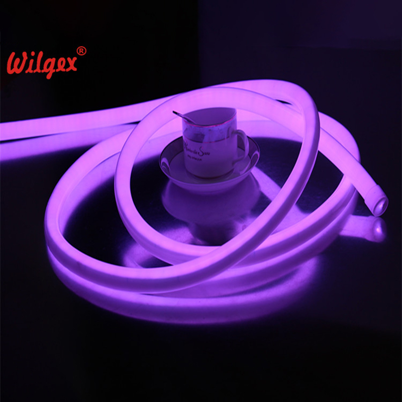 360 градусов Круглый 18 мм Диаметр 5050 RGB DMX PWM светодиодный неоновый гибкий трубчатый светильник светодиодный неоновый гибкий веревочный светильник для украшения CE RoHs