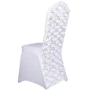 Capa de cadeira de decoração, capa branca para cadeiras de sala de jantar