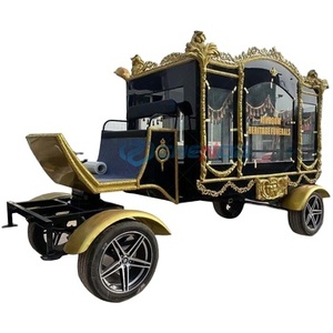 High Quality Luxury Electric Funeral Carriage Car Retro Funeral Cars Special Transportation Wedding Carriage for Sale - Product Image 3