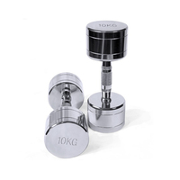 Jeu d'haltères électrolytiques de bonne qualité Haltères réglables Haltères de gymnastique en acier inoxydable